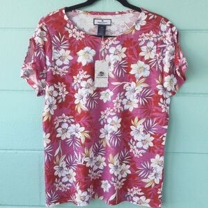 NWT "Stella Parker" Island Collection Floral Ladies Top Size Medium